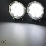 27W圓外置方形工作輔助燈 汽車(chē)LED大燈 越野車(chē)車(chē)燈射燈 汽車(chē)改裝