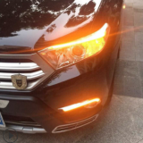 跨境豐田漢蘭達專用燈眉日行燈大燈外置淚眼 led行車燈廠家直銷