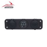 汽車摩托車用12V三卡位USB車充