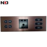 供應(yīng)金屬拉絲面板強(qiáng)電485輕觸開(kāi)關(guān) 智能酒店弱電485觸摸開(kāi)關(guān)定制