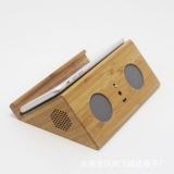 木質(zhì)家用音箱 創(chuàng)意復(fù)古小音響 迷你手機支架智能電腦音箱感應(yīng)擴音