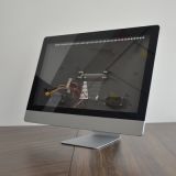 J款銀色一體機(jī)電腦外殼機(jī)箱臺(tái)式diy一體機(jī)套料工廠批發(fā)一體機(jī)外殼