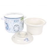 電砂鍋批發(fā)4.5升陶瓷鍋 益美D45H貴妃煲白瓷電燉鍋 小電砂鍋