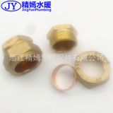 廠家加工銅接頭/快速接頭/22水管接頭堵頭/太陽能卡套式銅接頭