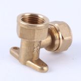 黃銅彎頭 帶座彎頭內(nèi)絲內(nèi)牙座彎 固定接頭管件90°直角水暖配件
