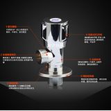 全銅三角閥防爆熱水器快開進水閥三條輪加厚角閥冷熱水通用止水閥