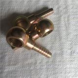 廠家批發(fā) 球形油管接頭 液壓圓球空心接頭 扣壓式空芯鉸接管接頭