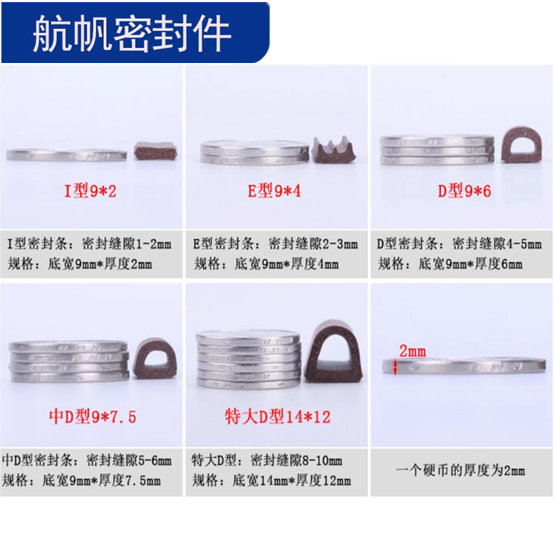 門窗密封條 木門防撞緩沖膠條 防盜木門EPDI型背膠可自粘橡