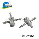 四合一工具多功能氣門扳手 補(bǔ)胎工具帶氣門帽 美嘴芯扳手