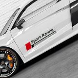 適用于奧迪A4LA6LQ5A3Q3車身貼 個(gè)性裝飾遮擋劃痕車貼汽車側(cè)門貼