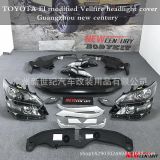 豐田原廠前大燈總成 普通埃爾法改裝Vellfire前杠機(jī)蓋葉子板包圍