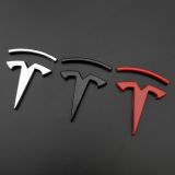 適用Tesla特斯拉logo金屬車(chē)貼 改裝車(chē)身貼標(biāo)側(cè)標(biāo)3D個(gè)性創(chuàng)意車(chē)尾標(biāo)