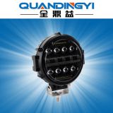 新款圓形60W 7inch LED日行燈越野車改裝前杠射燈 透鏡款行駛燈，