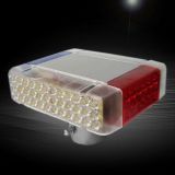 220V崗?fù)ぞ緹鬖ED頻閃交通安全四面紅藍爆閃燈