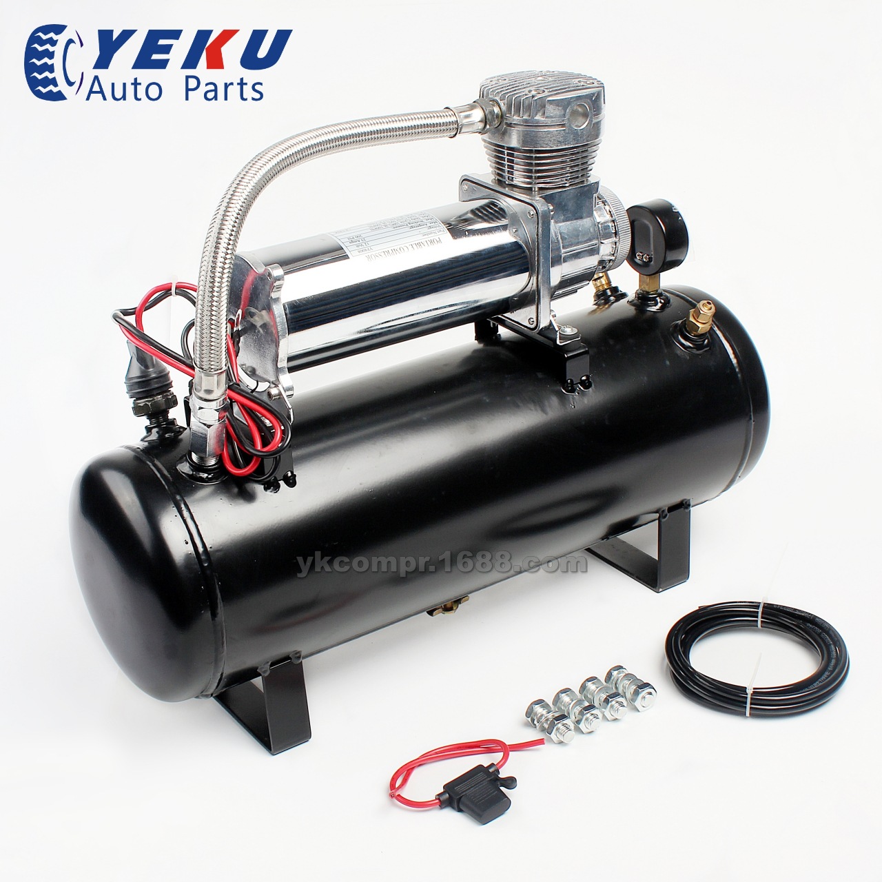480C車載充氣泵帶2.5gal儲氣罐改裝氣泵