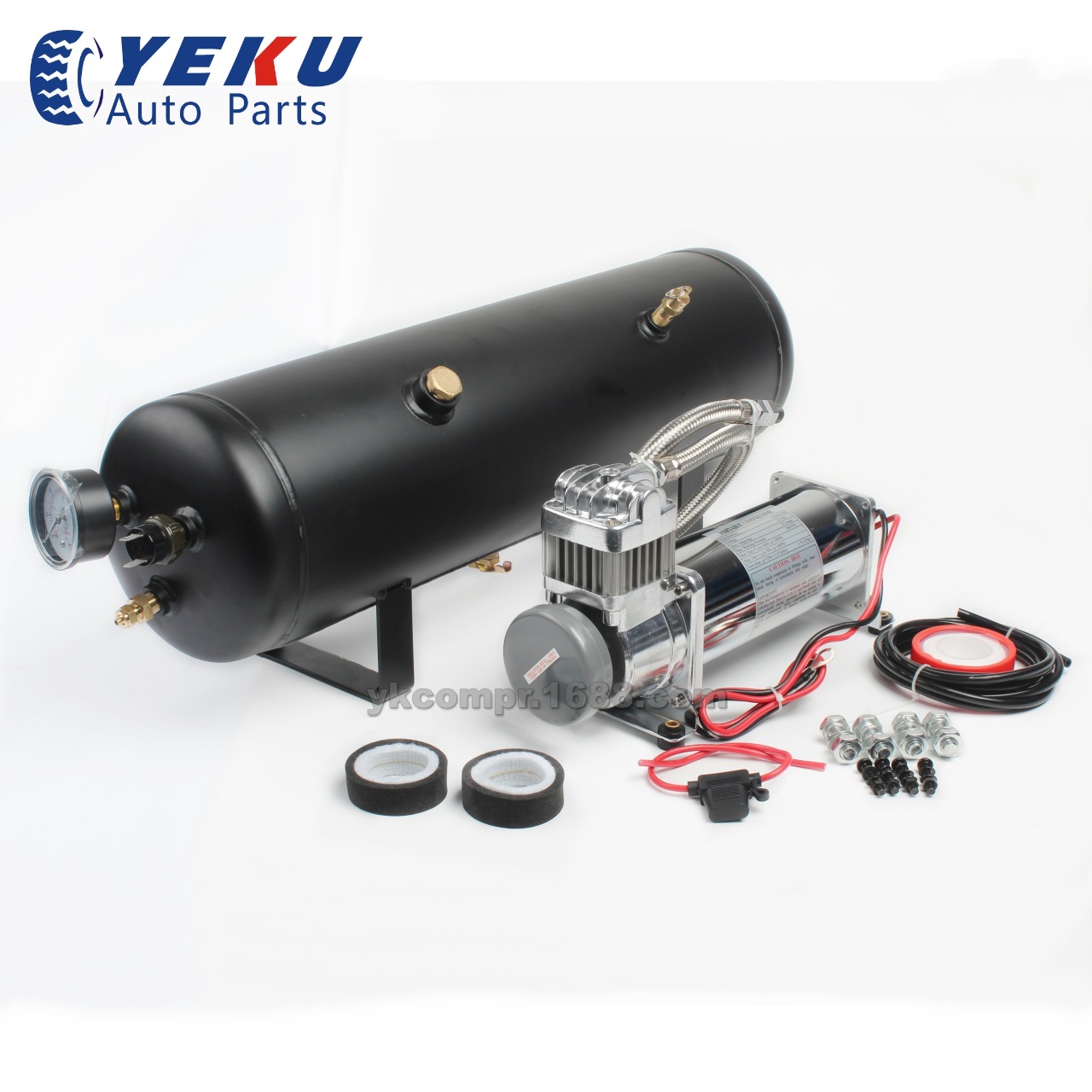 車載充氣泵帶3gal儲氣罐改裝氣泵大壓力氣泵