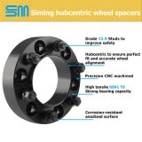 廠家定制 鍛造鋁合金法蘭盤 變位器 輪轂距加寬墊片 六孔黑色