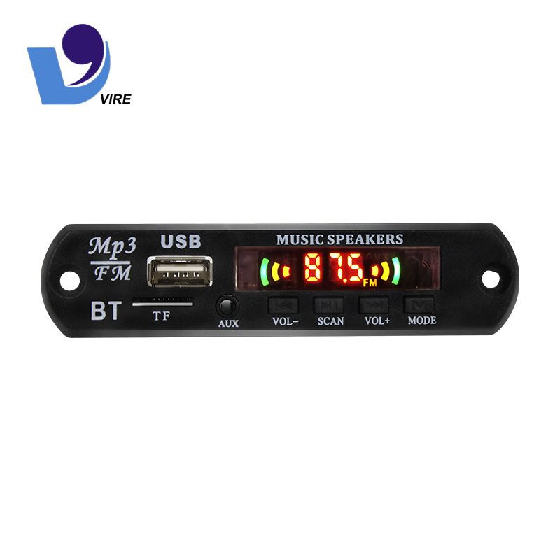 mp3解碼板帶功放彩屏藍牙解碼器 立體聲通話錄音音頻無損模塊配件