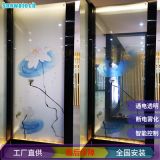 廠家供應(yīng)山水畫水墨畫夾膠藝術(shù)調(diào)光玻璃