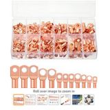 銅鼻子170pcs盒裝環(huán)形端子接線片 SC系列窺口銅接線端子