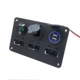 車載取電充電多合一改裝面板 三位安德森插頭組合帶數(shù)字電壓表 MP