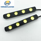 汽車led日行燈日間行車燈大功率防水高亮白光 加裝通用中網(wǎng)燈透鏡