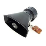 12V 100W七音警報器 汽車摩托車超響無線遙控警報喇叭 桃木