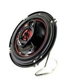 汽車揚(yáng)聲器6.5寸紅色新品音響同軸喇叭高低音中音無(wú)損安裝主機(jī)
