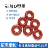 廠家直銷線徑2MM耐高溫硅橡膠O型墊圈紅色防塵橡膠制品防水密封圈
