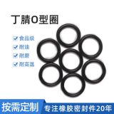 廠家供應(yīng)防水NBR橡膠配件密封圈套裝耐高溫黑色食品級硅膠O型圈