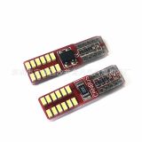 汽車LED示寬燈T10 3014 24smd示寬燈 解碼牌照燈汽車改裝led車燈