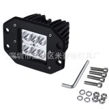 3030燈珠 18W帶耳朵方燈 led工作燈 汽車(chē)改裝配件射燈 3W一珠