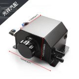 廠家直供汽車改裝件1/2L通用鋁合金方型機(jī)油壺透氣壺汽車改裝油壺