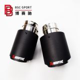 跨境熱銷汽車改裝天蝎AK碳纖維尾喉不銹鋼直邊啞光排氣管改裝通用