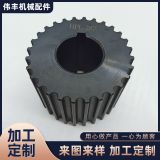 廠家 發(fā)黑齒輪齒輪 偉豐非標直45#齒輪 發(fā)黑機械傘齒輪批發(fā)