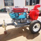 6寸移動(dòng)泵 柴油機(jī)水泵 單杠柴油機(jī)水泵 農(nóng)田灌溉水泵機(jī)組