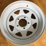 廠家13寸拖車掛車輪轂4/5/6孔 房車ATV游艇拖車輪轂 改裝配件鋼圈