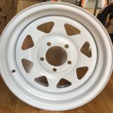 廠家定制14寸15寸16寸拖車掛車鋼圈4/5/6孔房車ATV游艇輪轂鐵圈