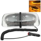 琥珀色240LED 12V DC/20W爆閃警示燈汽車(chē)橢圓型吸頂燈28*14*9cm