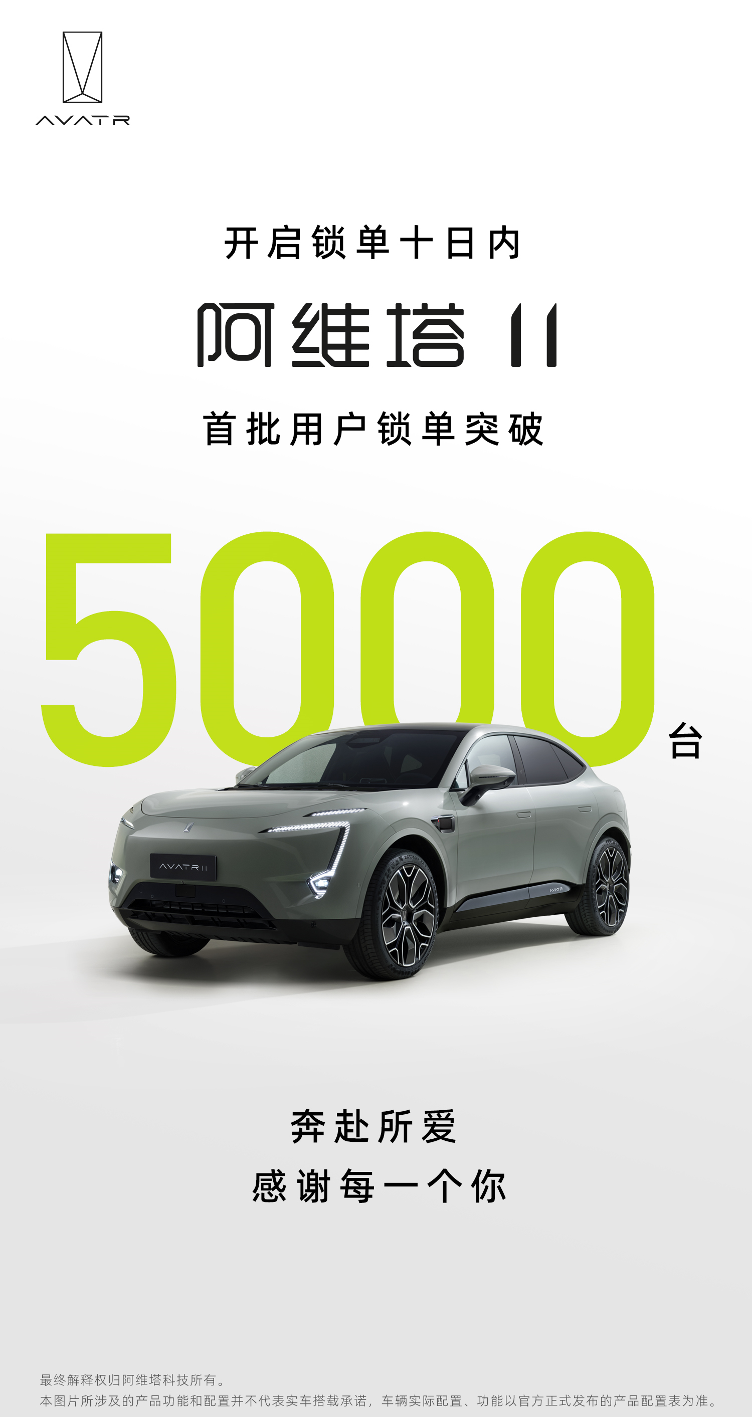 開啟十日內(nèi) 阿維塔11首批用戶鎖單突破5000臺