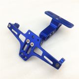 摩托車MSX小猴子可調(diào)節(jié)車牌架BWS大排量改裝電摩鋁合金飛機(jī)牌照架